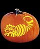 CHESHIRE CAT PUMPKIN CARVING PATTERN