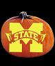 MISSISSIPPI STATE BULLDOGS PUMPKIN CARVING PATTERN