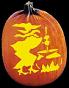 WITCH'S BREW PUMPKIN CARVING PATTERN