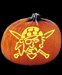 SpookMaster Buccaneer Pirate Pumpkin Carving Pattern