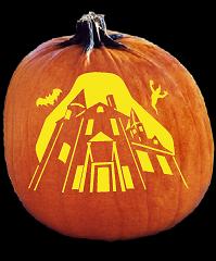 SPOOKMASTER HAUNTED HOUSE PUMPKIN CARVING PATTERN