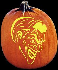 SpookMaster Joker Pumpkin Carving Pattern