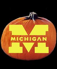SpookMaster Michigan Wolverines College Football Team Pumpkin Carving Pattern