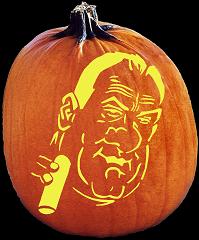 SpookMaster Mobster Pumpkin Carving Pattern