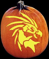 SpookMaster Mythical Creature (Dragon) Pumpkin Carving Pattern