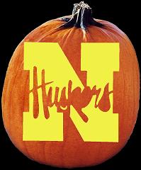 SpookMaster Nebraska Cornhuskers College Football Team Pumpkin Carving Pattern