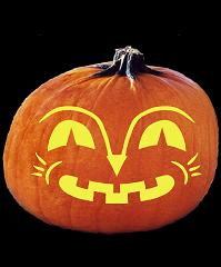 SpookMaster Smiley Pumpkin Carving Pattern