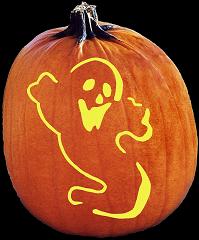 SpookMaster Spook Ghost Pumpkin Carving Pattern