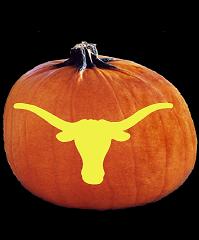 SpookMaster Texas Longhorns College Football Team Pumpkin Carving Pattern