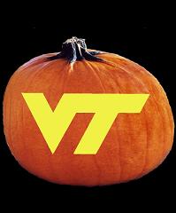 SpookMaster Virginia Tech Hokies College Football Team Pumpkin Carving Pattern