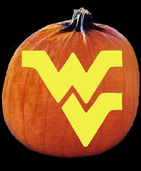 SpookMaster West Virginia Mountaineers College Football Team Pumpkin Carving Pattern