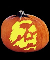 SpookMaster Will O' The Wisp Skull Ghost Pumpkin Carving Pattern