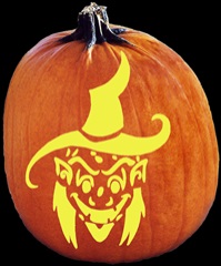 SPOOKMASTER WITCH WOMAN PUMPKIN CARVING PATTERN